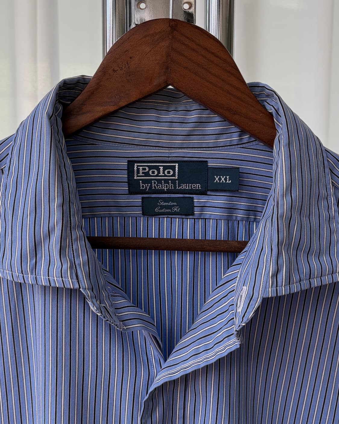 [XL]폴로 랄프로렌 커스텀핏 스트라이프 포플린 셔츠 상품이미지7