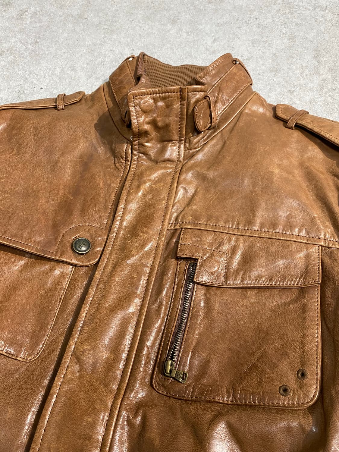 [100] London Fog 런던포그 브라운 고트스킨 필드자켓 상품이미지3