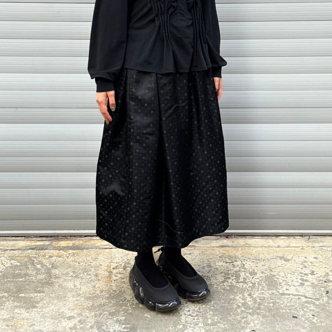 Dot Long Black Skirt 상품이미지7