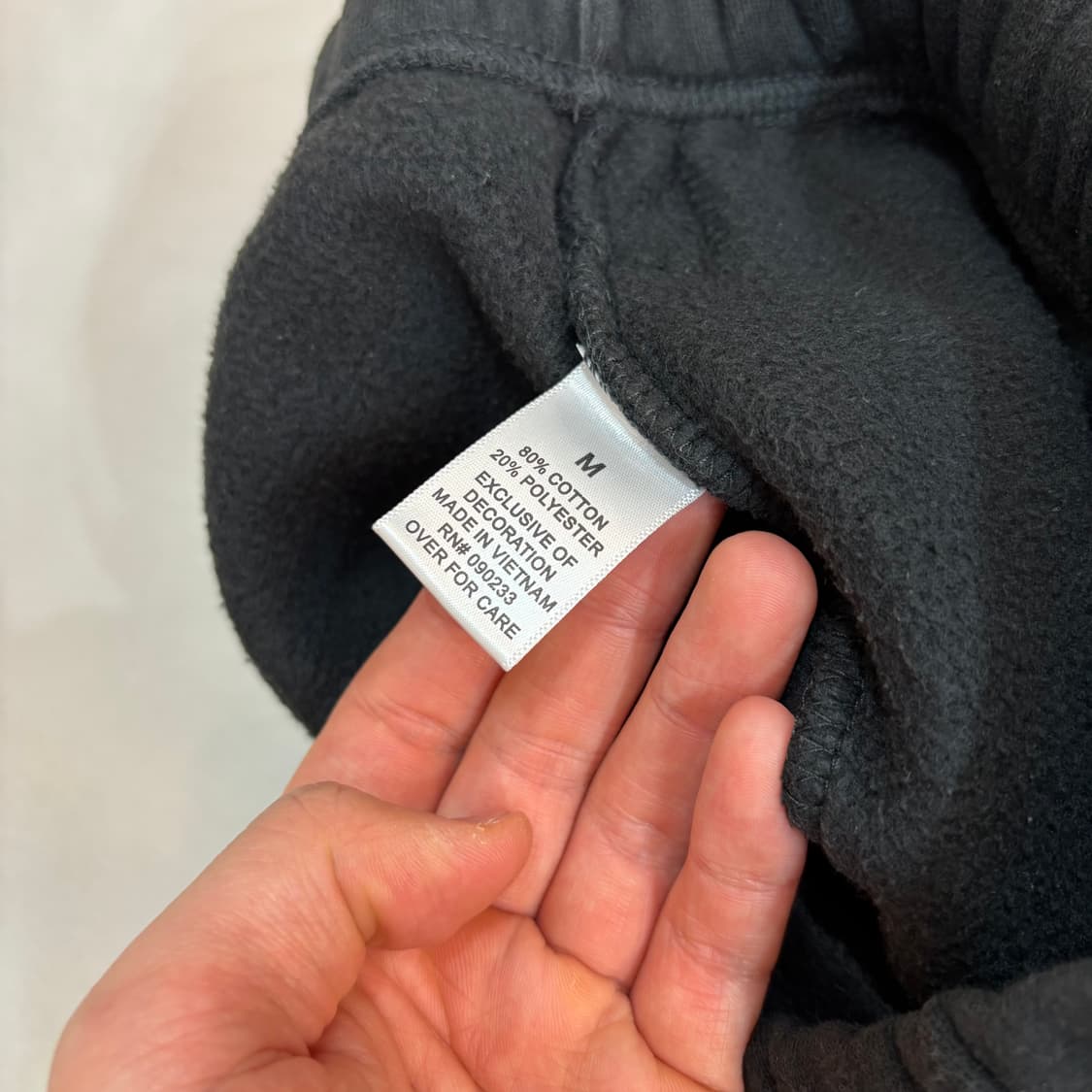 에센셜 블랙 색상 스웻 반바지 M 상품이미지4