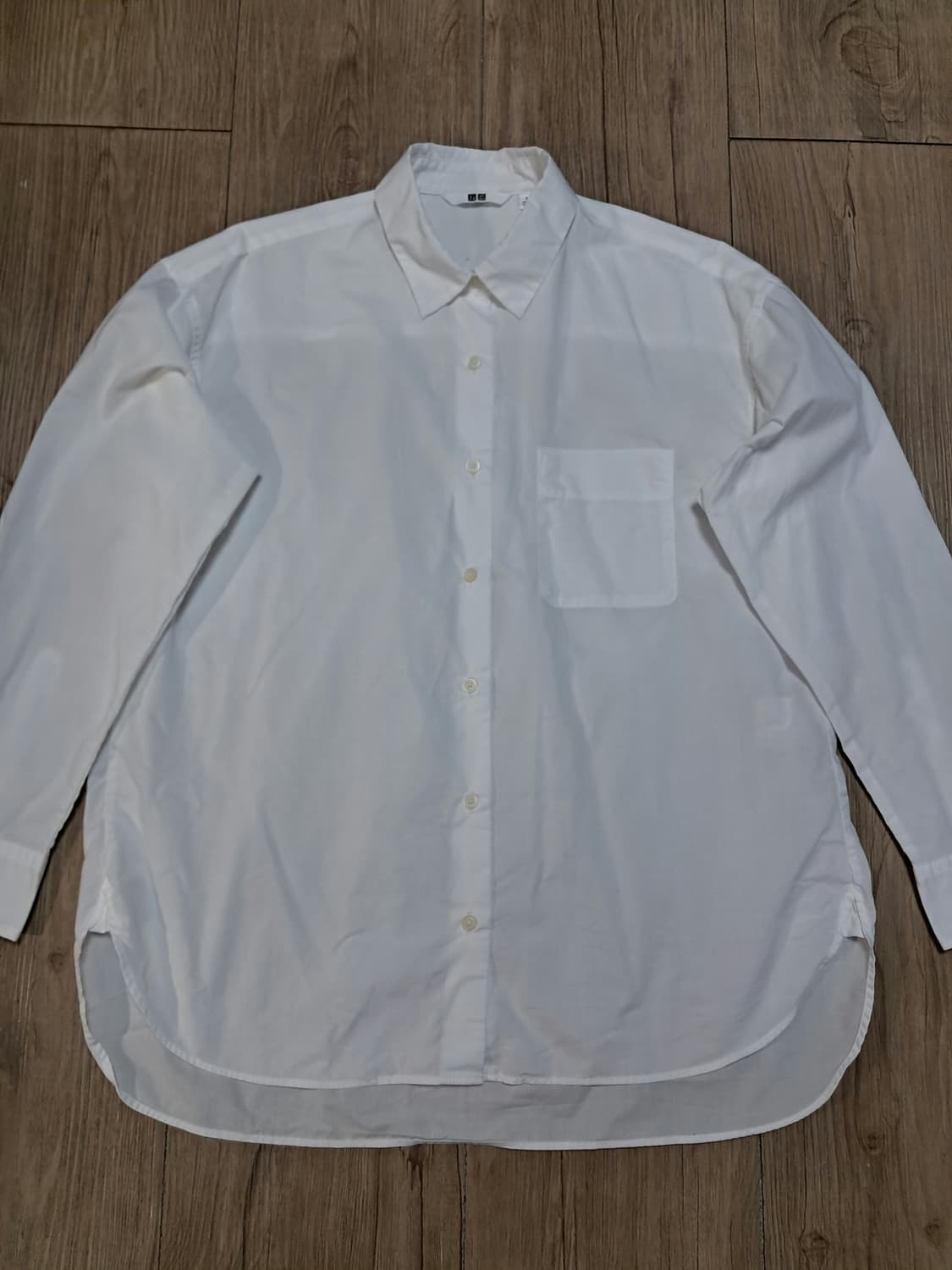 유니클로 여성 면 셔츠 M 상품이미지3