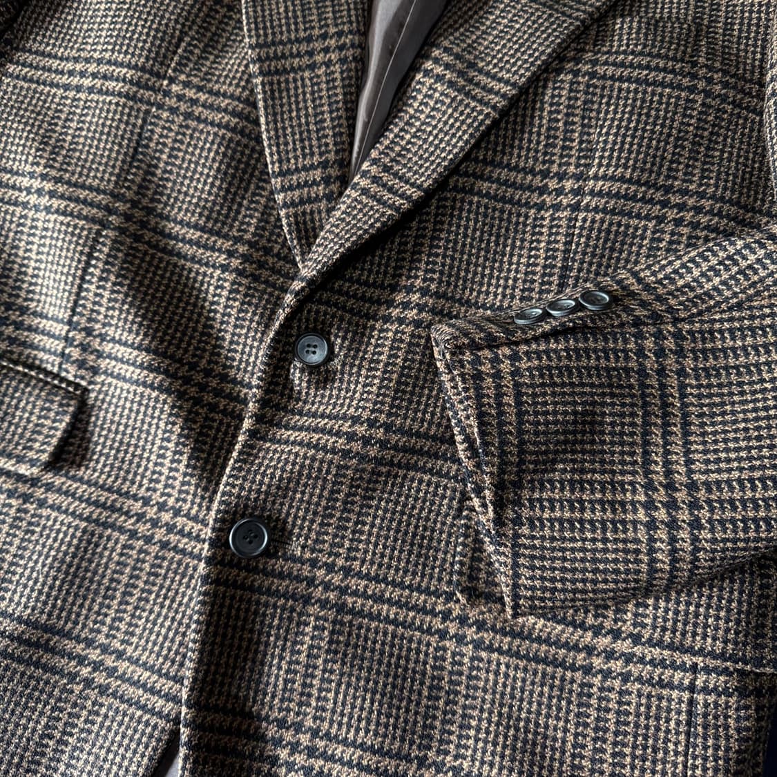 90‘s X-Gate 글렌체크 트위드 자켓 100 상품이미지2