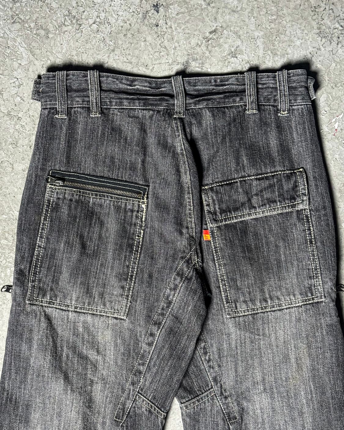 gray Denim Zip Cargo Pants 상품이미지6