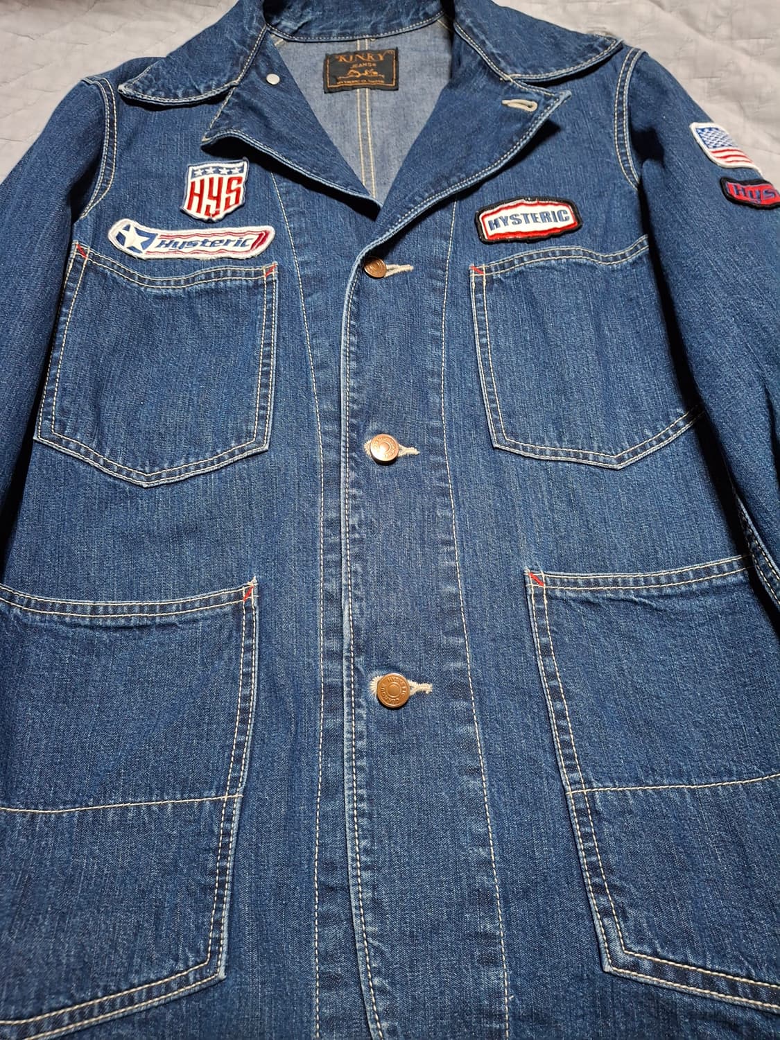 히스테릭글래머 킨키진즈 데님 커버올 상품이미지3