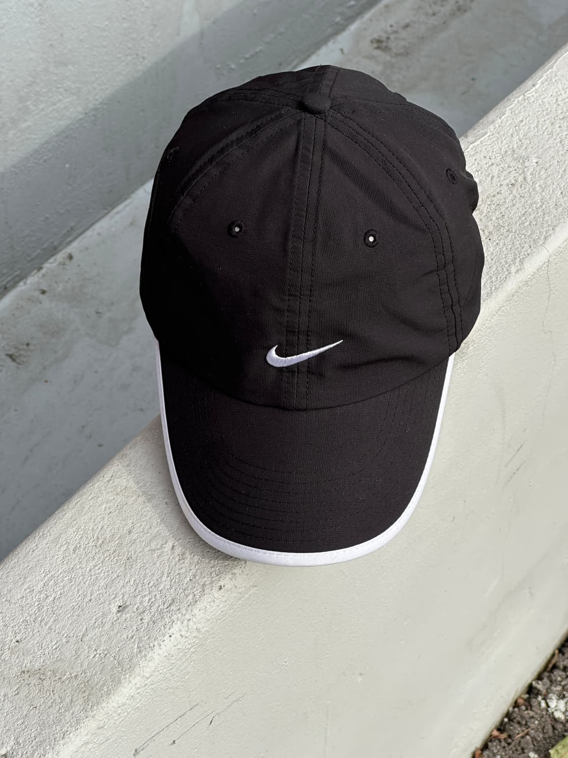 [F] 00s 나이키 로고 블랙 러닝 볼캡 모자 상품이미지1
