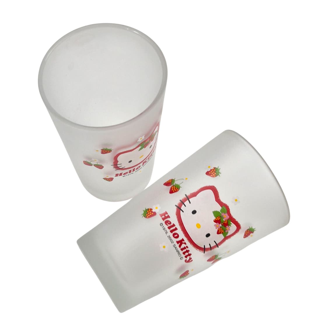 02s 고전 키티 불투명 딸기 글라스 1p 상품이미지2