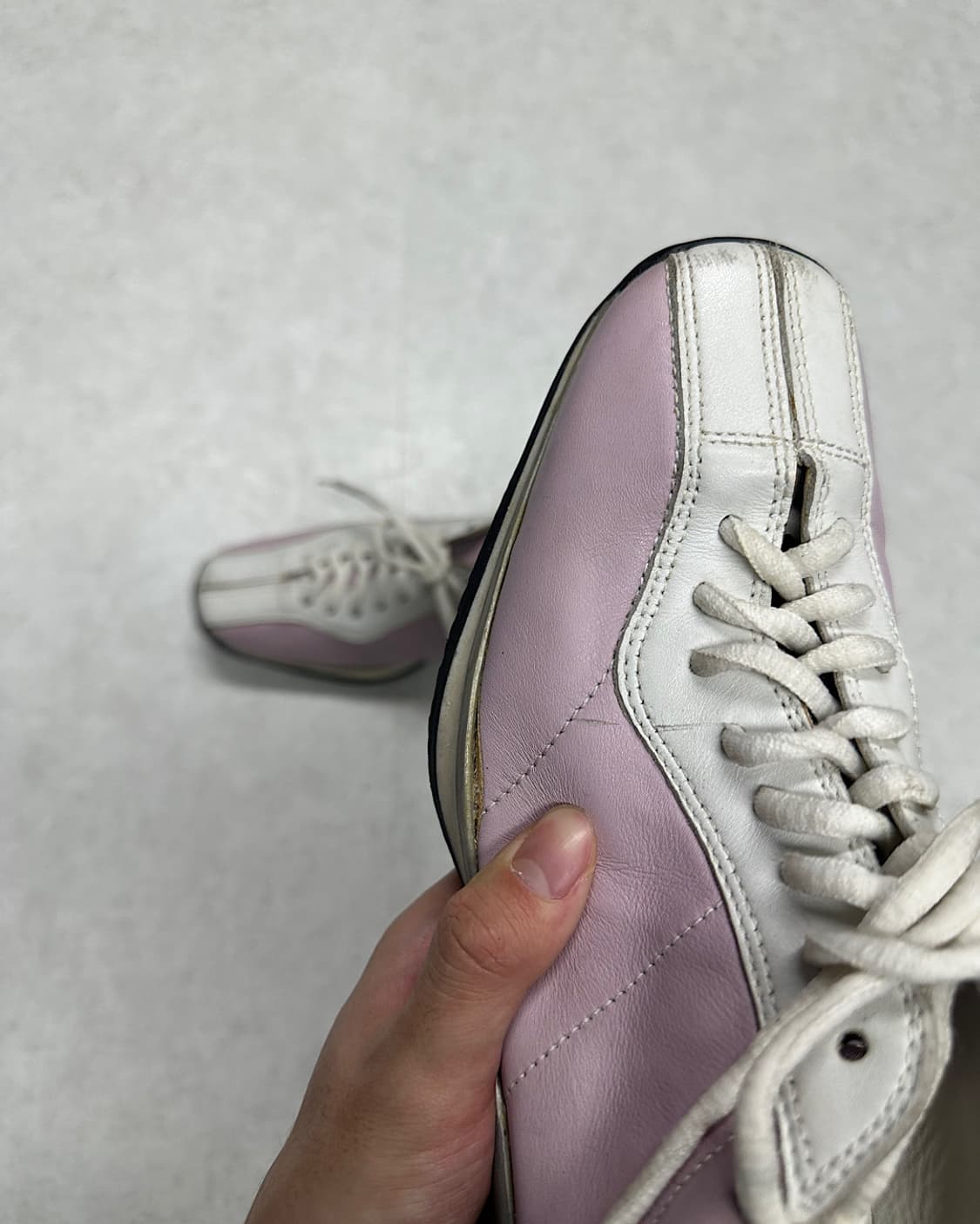 Prada pink leather shoes 상품이미지6