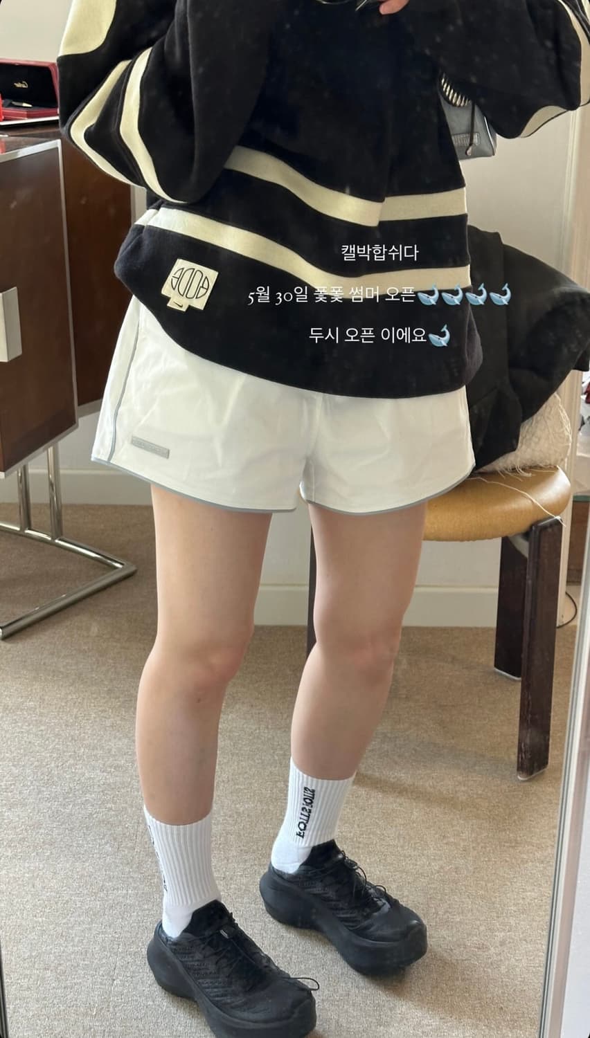 포츠포츠 COTTON SHORTS WHITE 상품이미지1