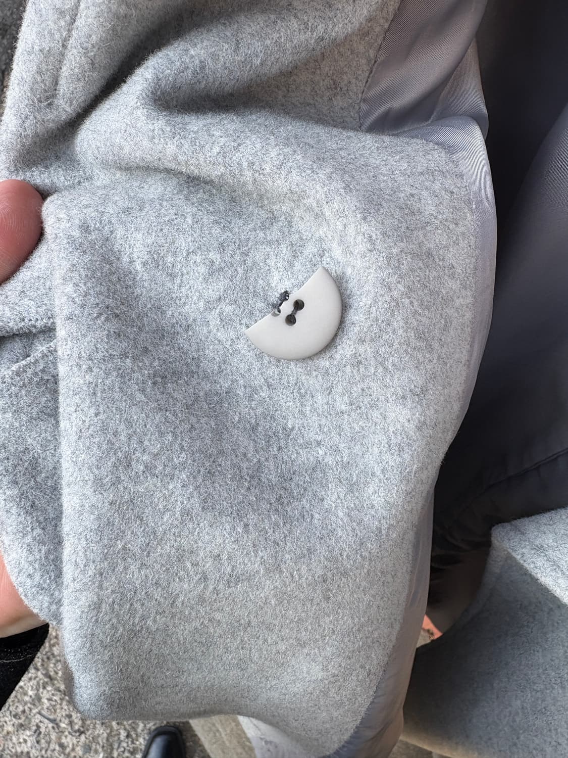 Ray Beams 울 혼방 더블 코트 상품이미지3