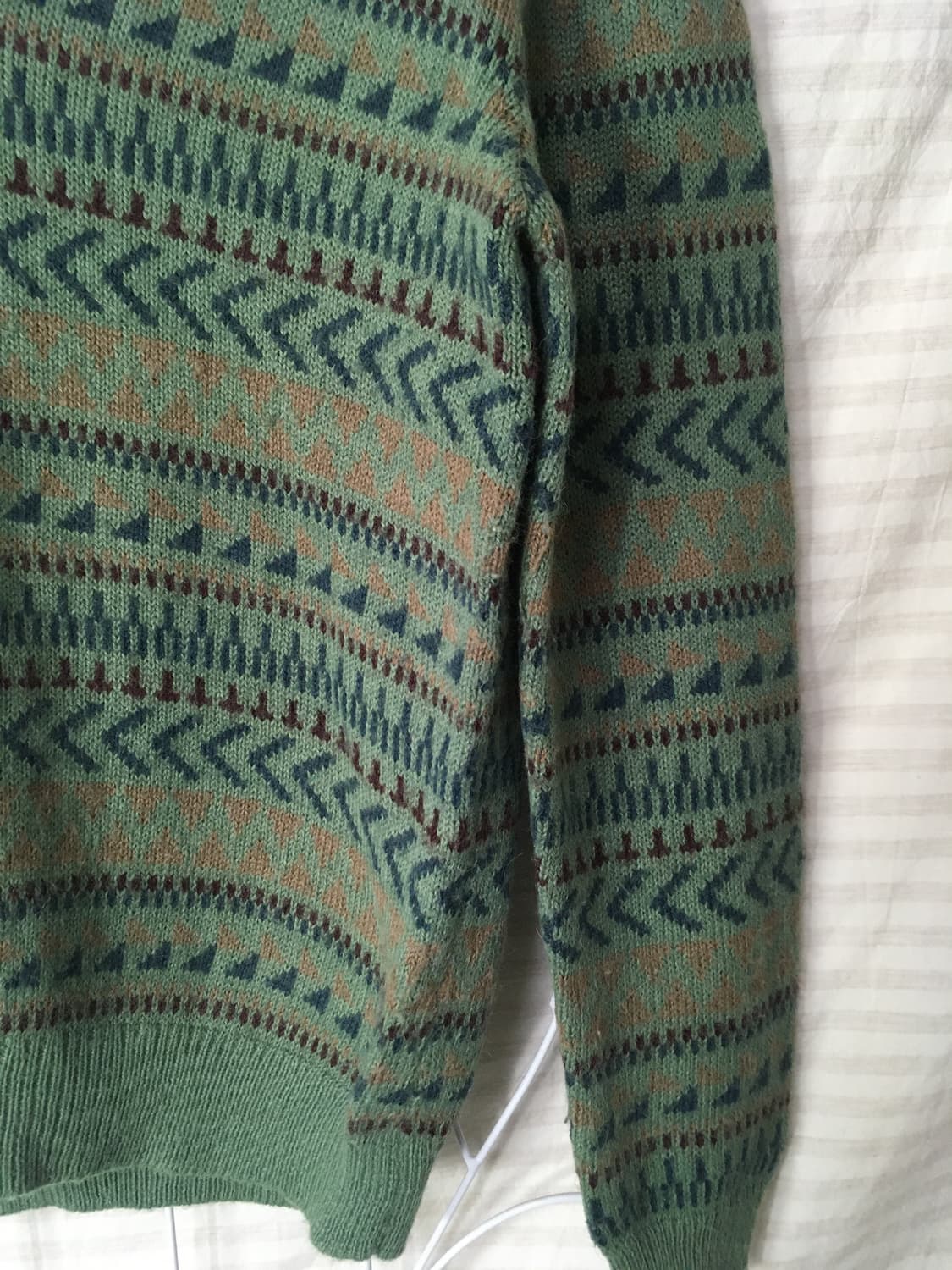 빈티지 민트 레디어 패턴 니트 y2k 스트릿 갸루 펑키 일본빈티지719  상품이미지4