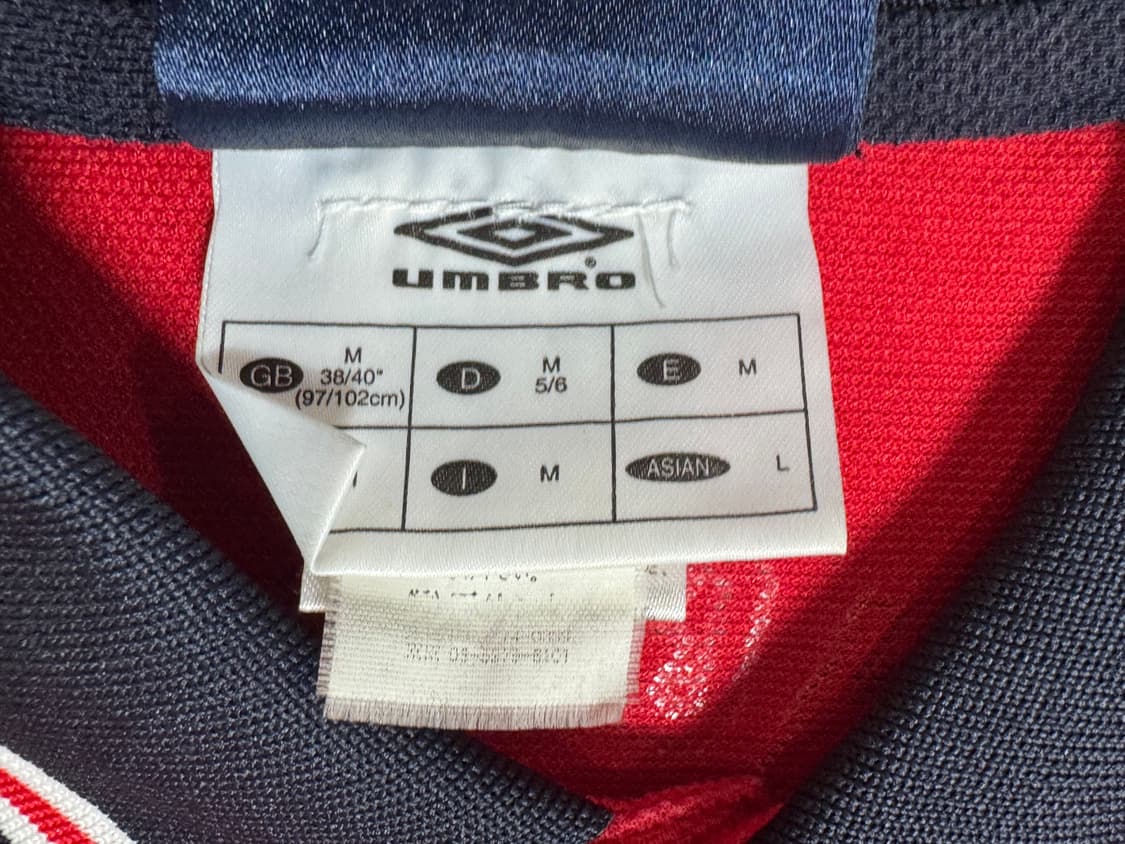 99-01시즌 Umbro 정품 엄브로 잉글랜드 축구 국가대표 유니폼  상품이미지4