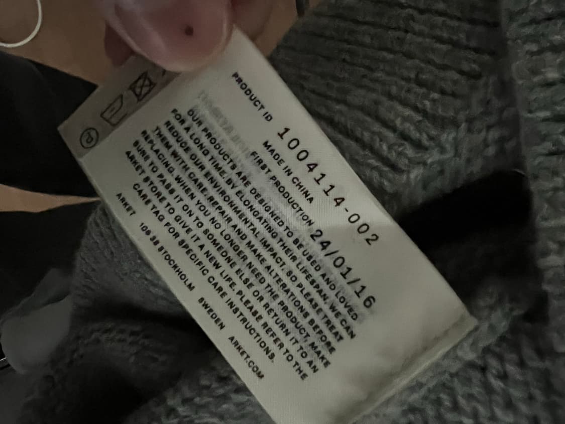 아르켓 하프 니트 집업 그레이 XL 상품이미지4