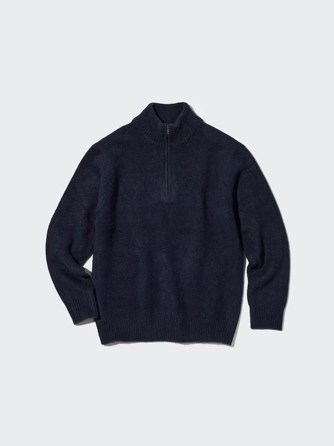 유니클로 수플레얀하프집스웨터 (반집업 니트) L 상품이미지6