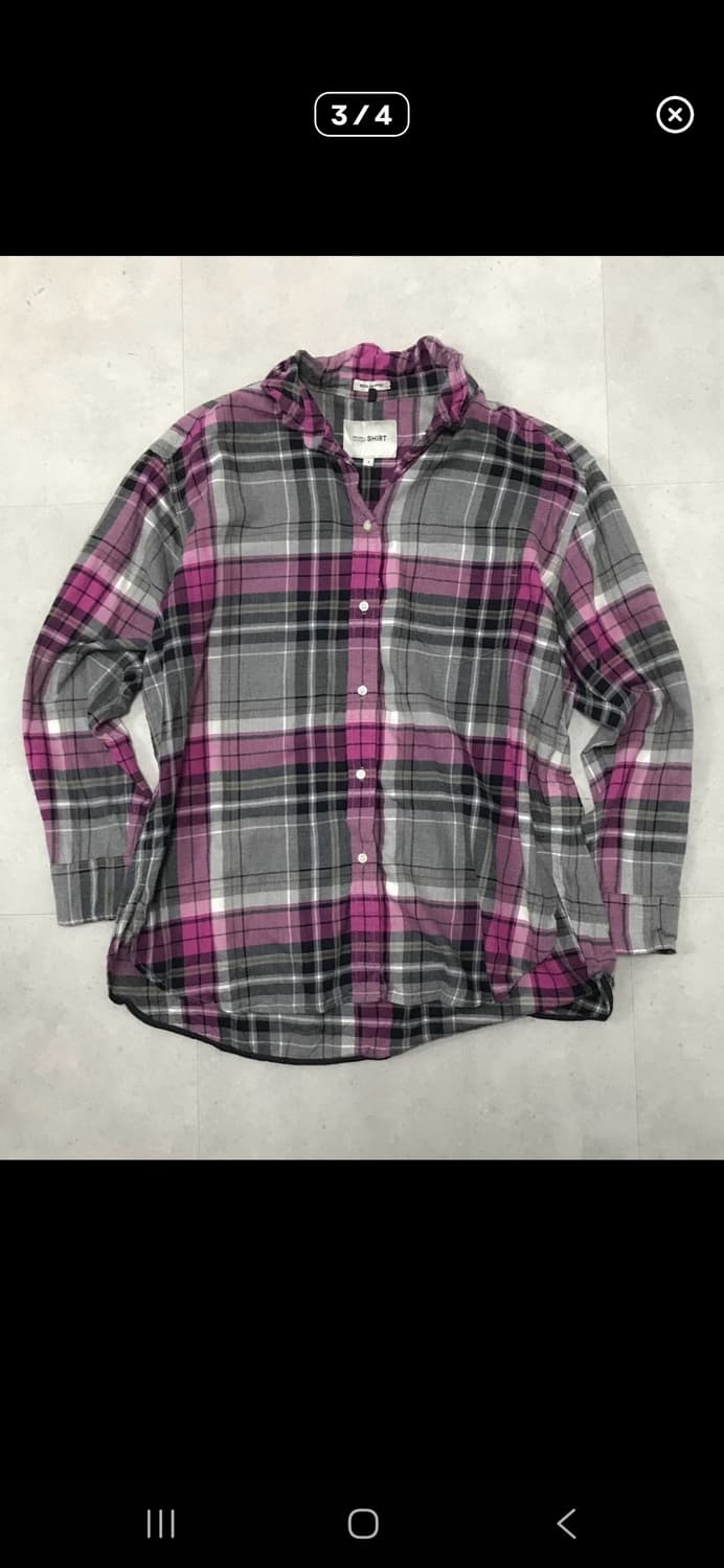 y2k 갸루 펑크 체크 셔츠 상품이미지3