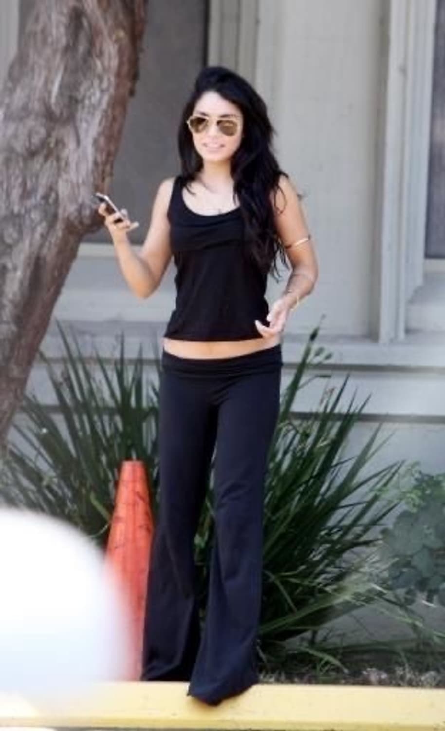 블랙 플레어 레그 로우라이즈 팬츠 핀터깔 상품이미지1