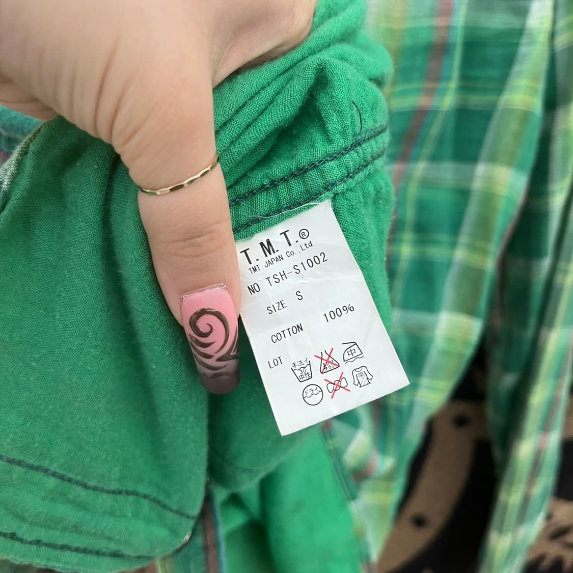 빈티지 코지 컨트리 웨스턴 빈티지 체크 긴팔 셔츠 K0259 상품이미지6