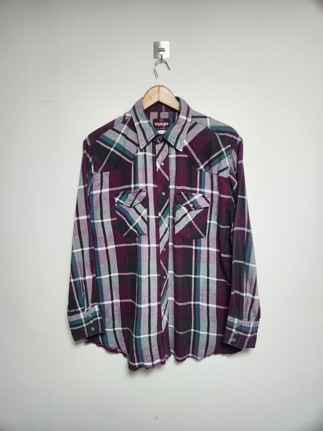 랭글러Wrangler 웨스턴 플란넬 셔츠 XL - S70 상품이미지1