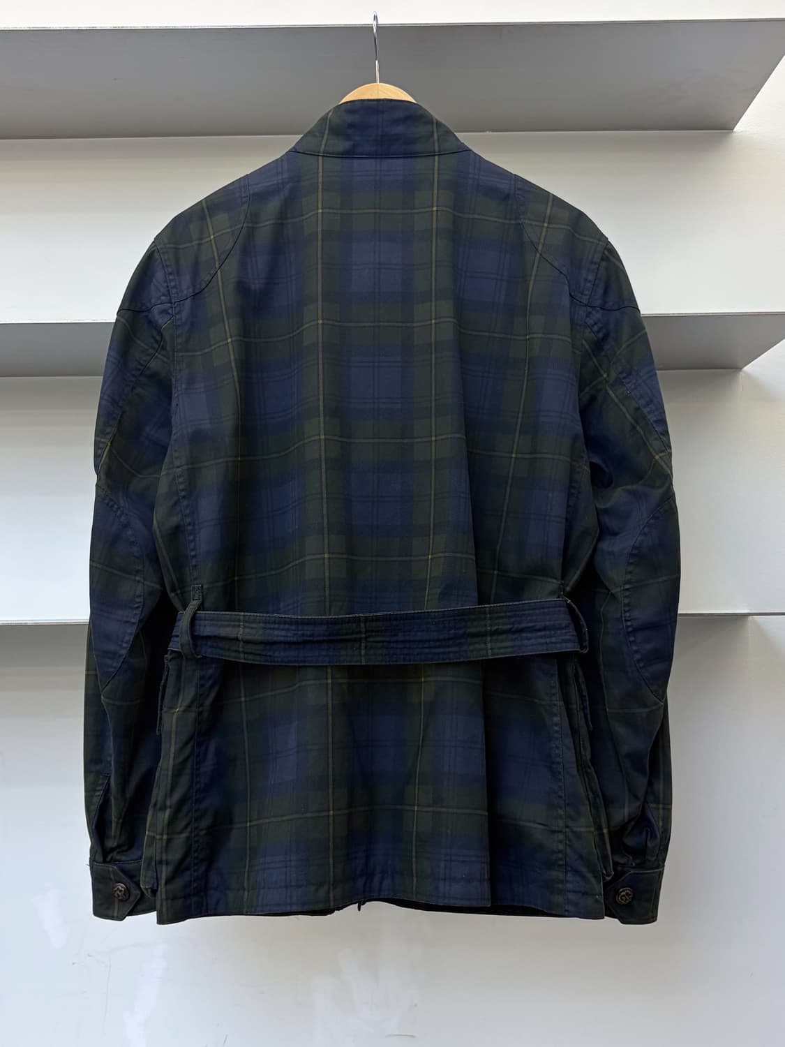 GSR 바이 벨스타프 블랙와치 왁스드 모터 자켓 상품이미지3