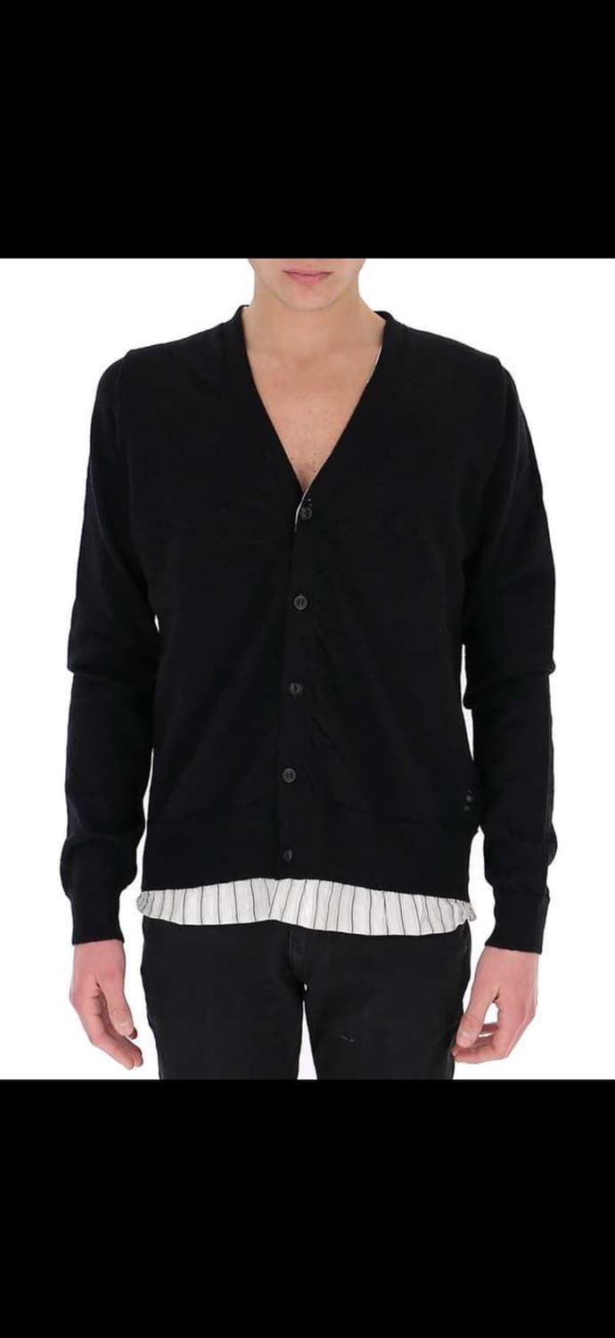 마르지엘라 디스트로이드 셔츠 레이어 울 가디건 50사이즈 상품이미지1