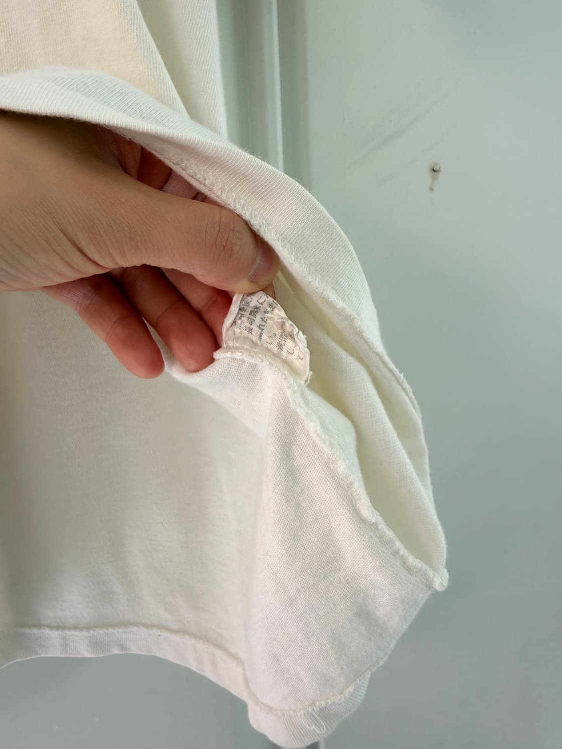 일본빈티지 90년대 패치워크 히피 자수 반팔티 상품이미지7