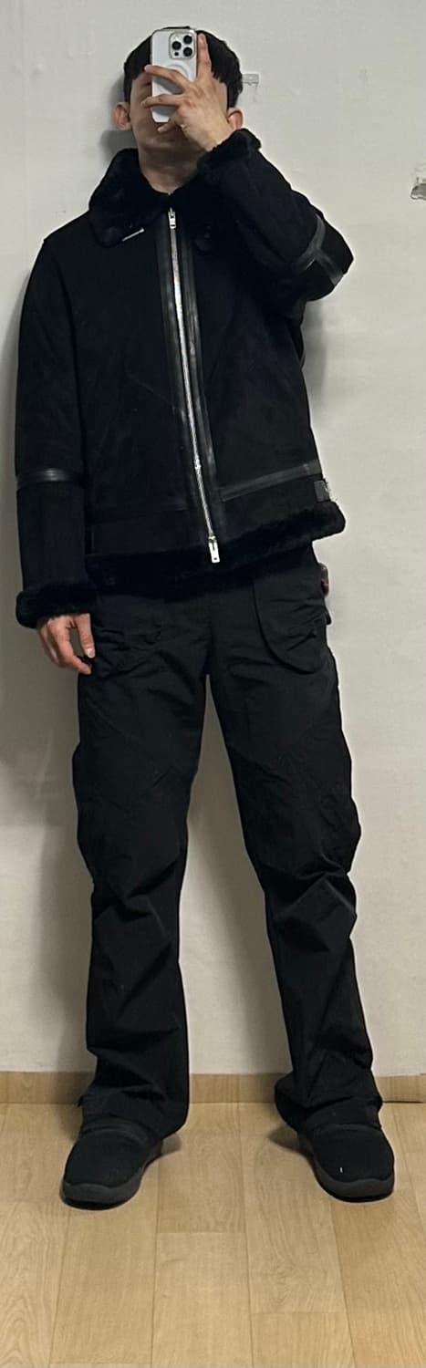 도프제이슨 솔리드 스웨이드 무톤 자켓 상품이미지4