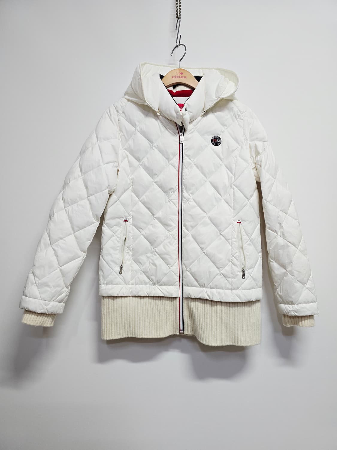 팬텀 여성 퀼팅 다운패딩 화이트 캐시미어 상품이미지1