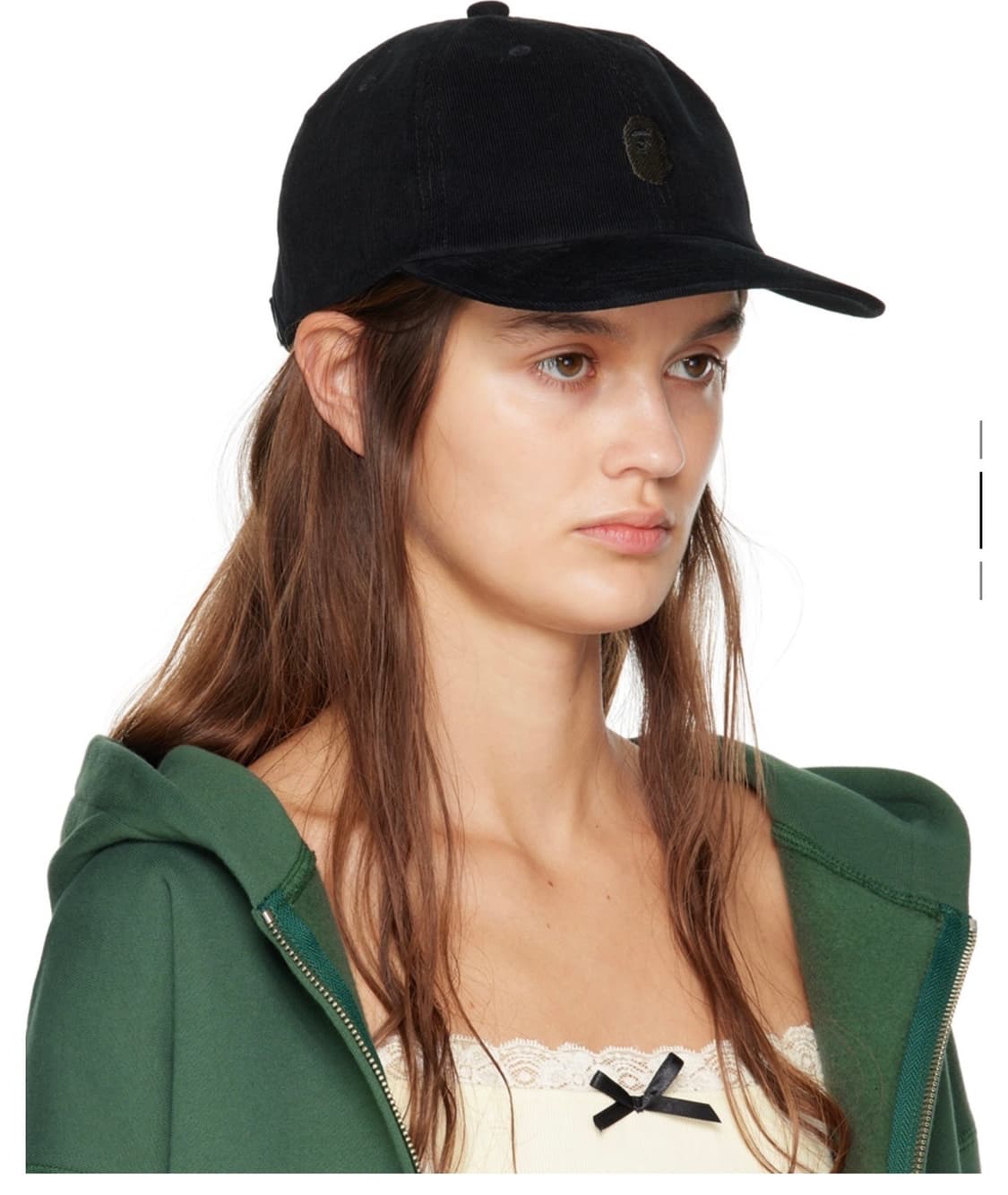 BAPE 블랙 원 포인트 볼캡 상품이미지2