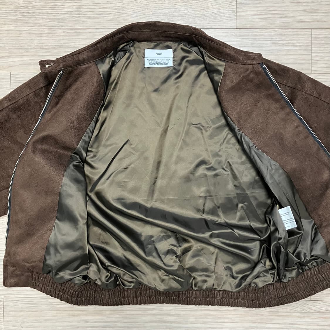 [poszer] 포저 스웨이드 해링턴 자켓 브라운 상품이미지8