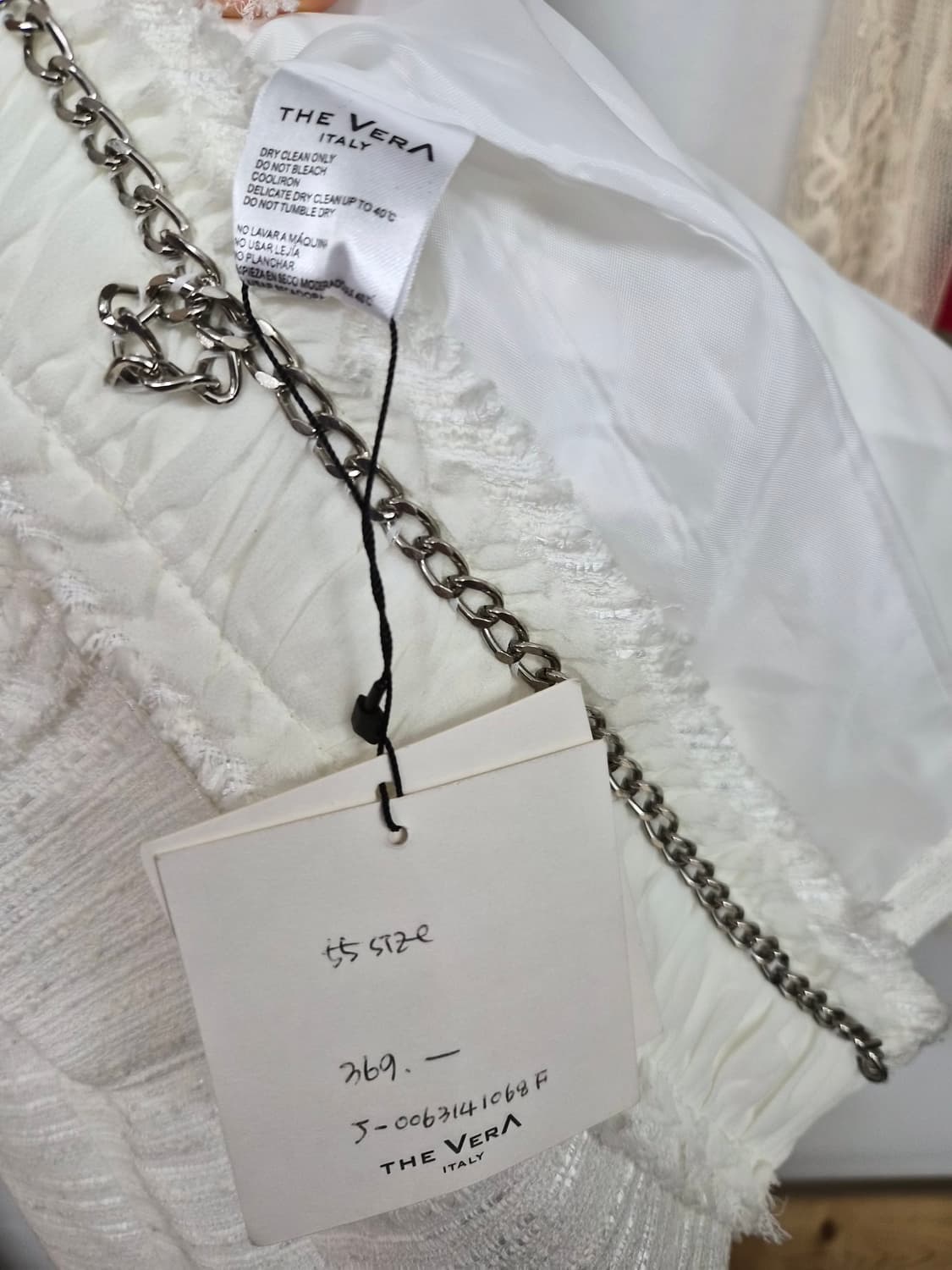 이태리 더베라 체인 트위드 자켓 상품이미지7