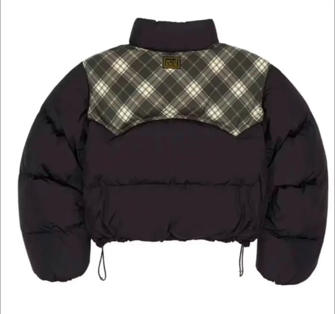 스컬프터 웨스턴 크롭 푸퍼 다운 패딩 블랙 M 상품이미지5