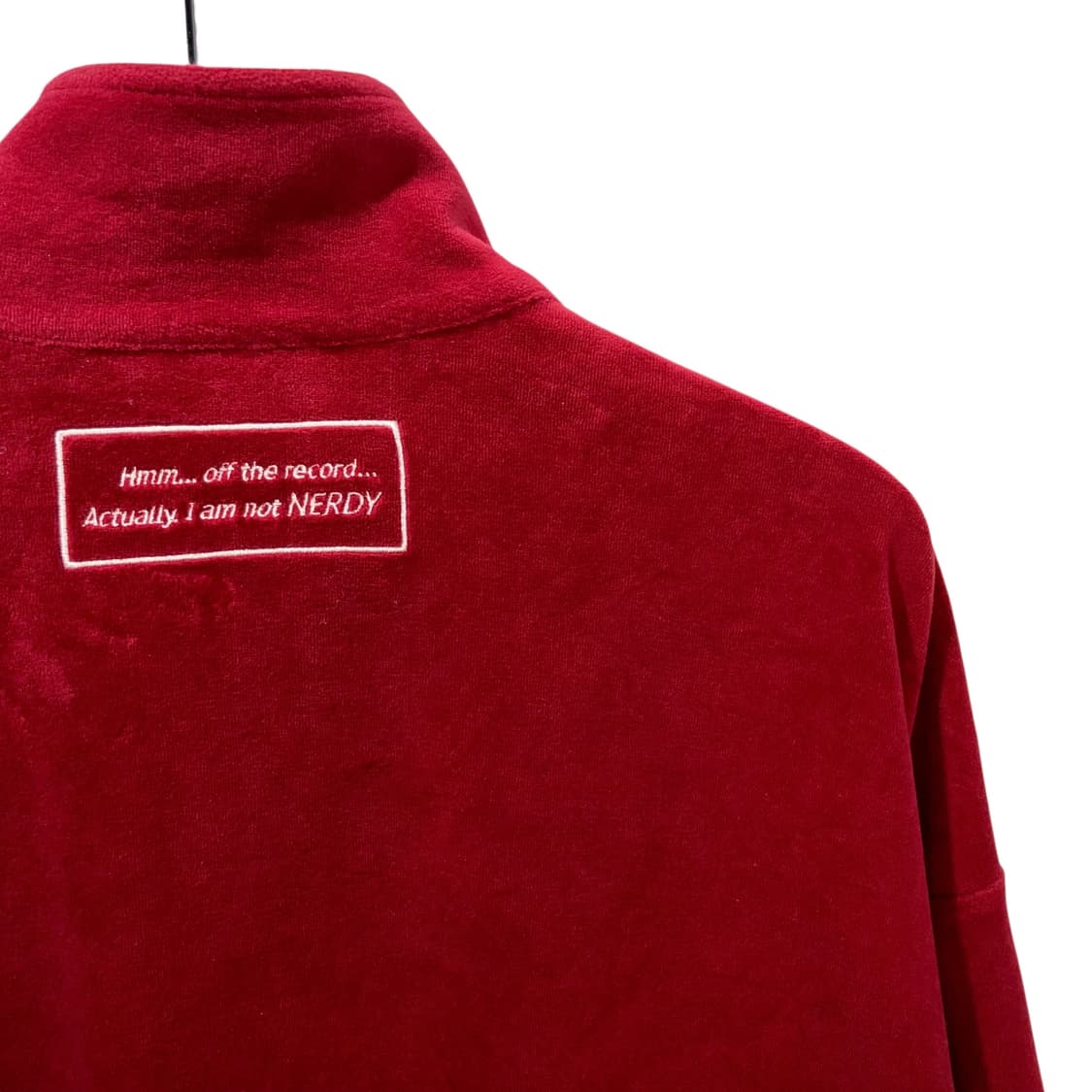 널디 사이드라인 벨벳 레드 트랙탑 상품이미지5