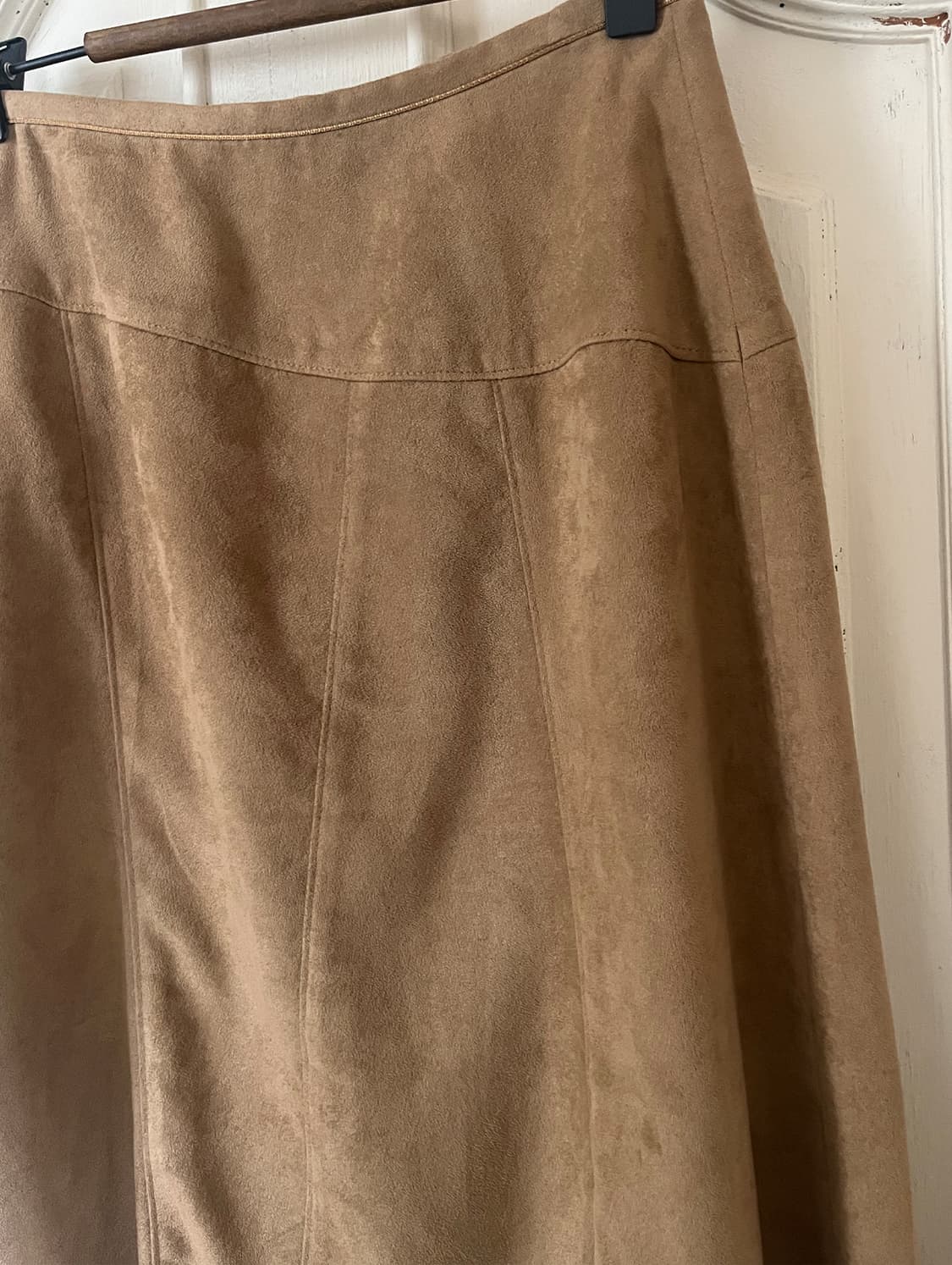 vintage a-line suede skirt 상품이미지2