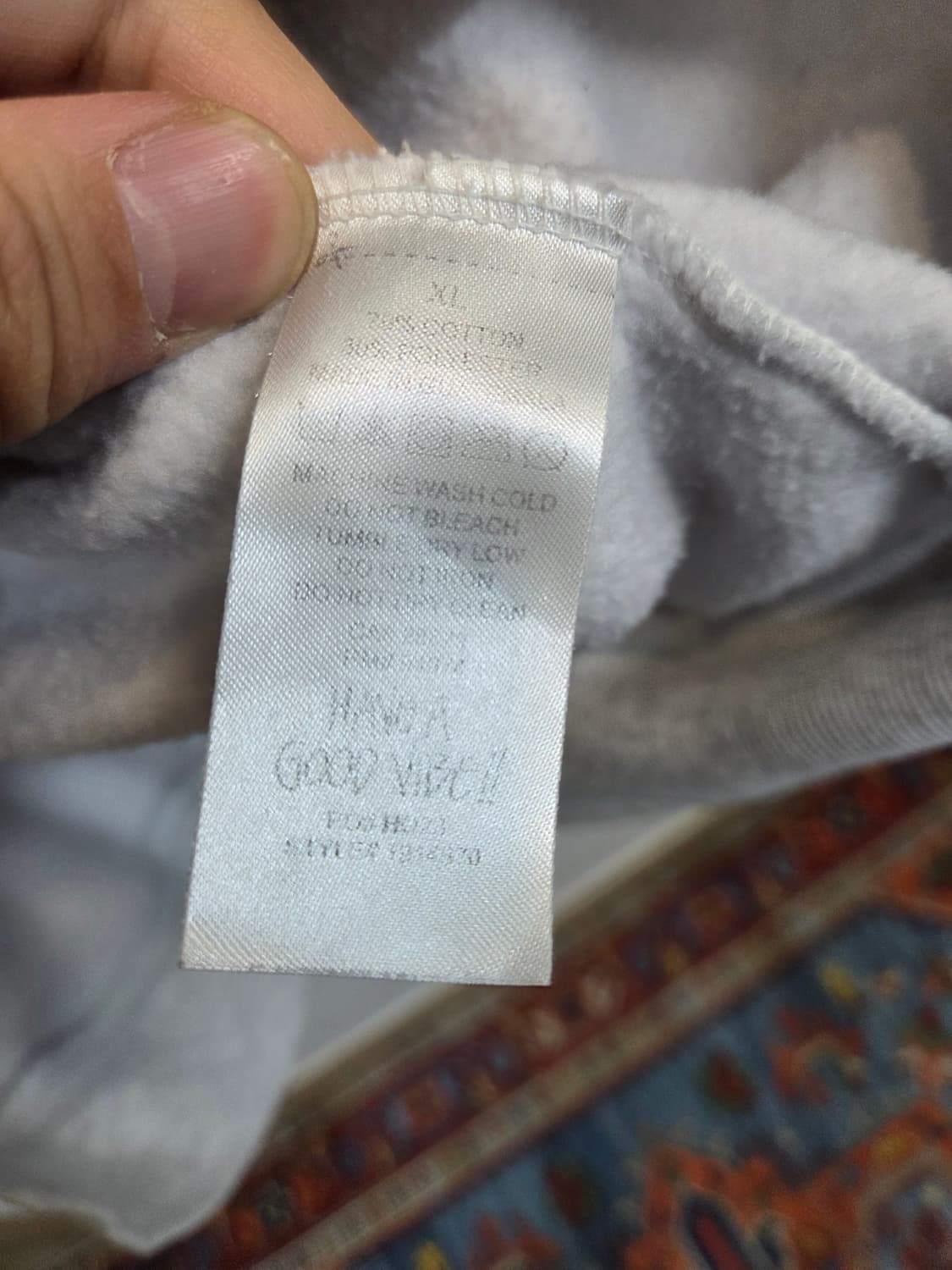 스투시 기모 후드티 xl 상품이미지4