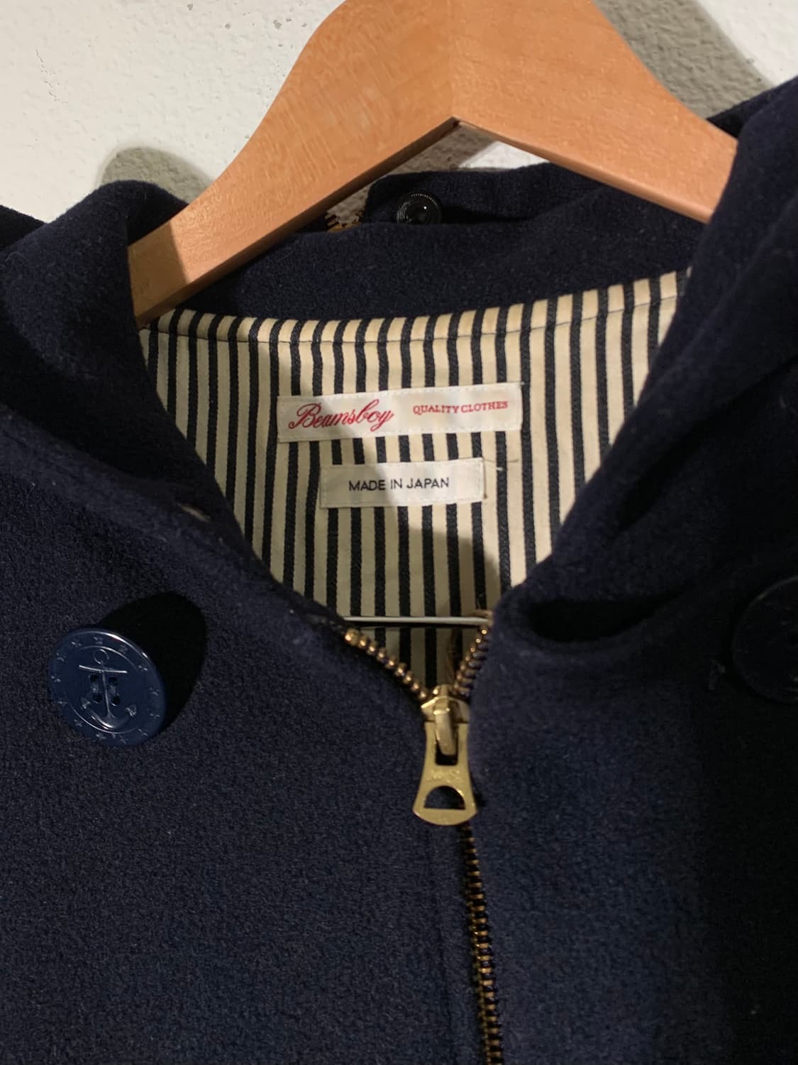 빔즈보이 지퍼 후드 투웨이 피코트 상품이미지4