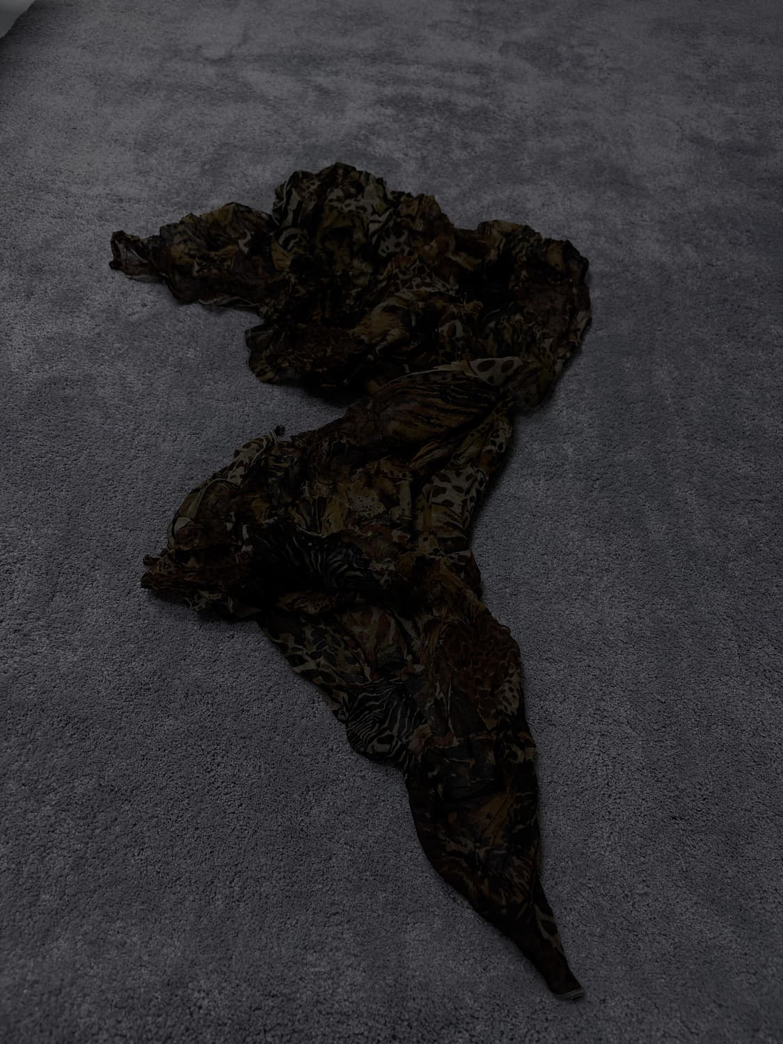 Vintage V-kei,punk leopard scarf 상품이미지3