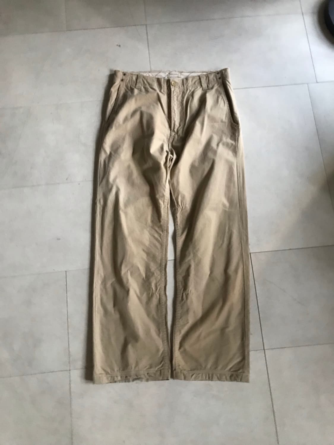 디젤 베이지 와이드 워크팬츠 상품이미지5