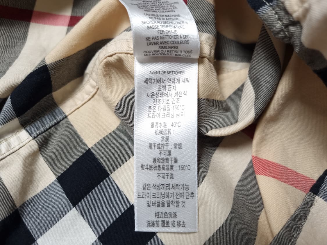 [무료배송][6Y/116cm]버버리 키즈 체크 반팔 셔츠 남방 상품이미지8