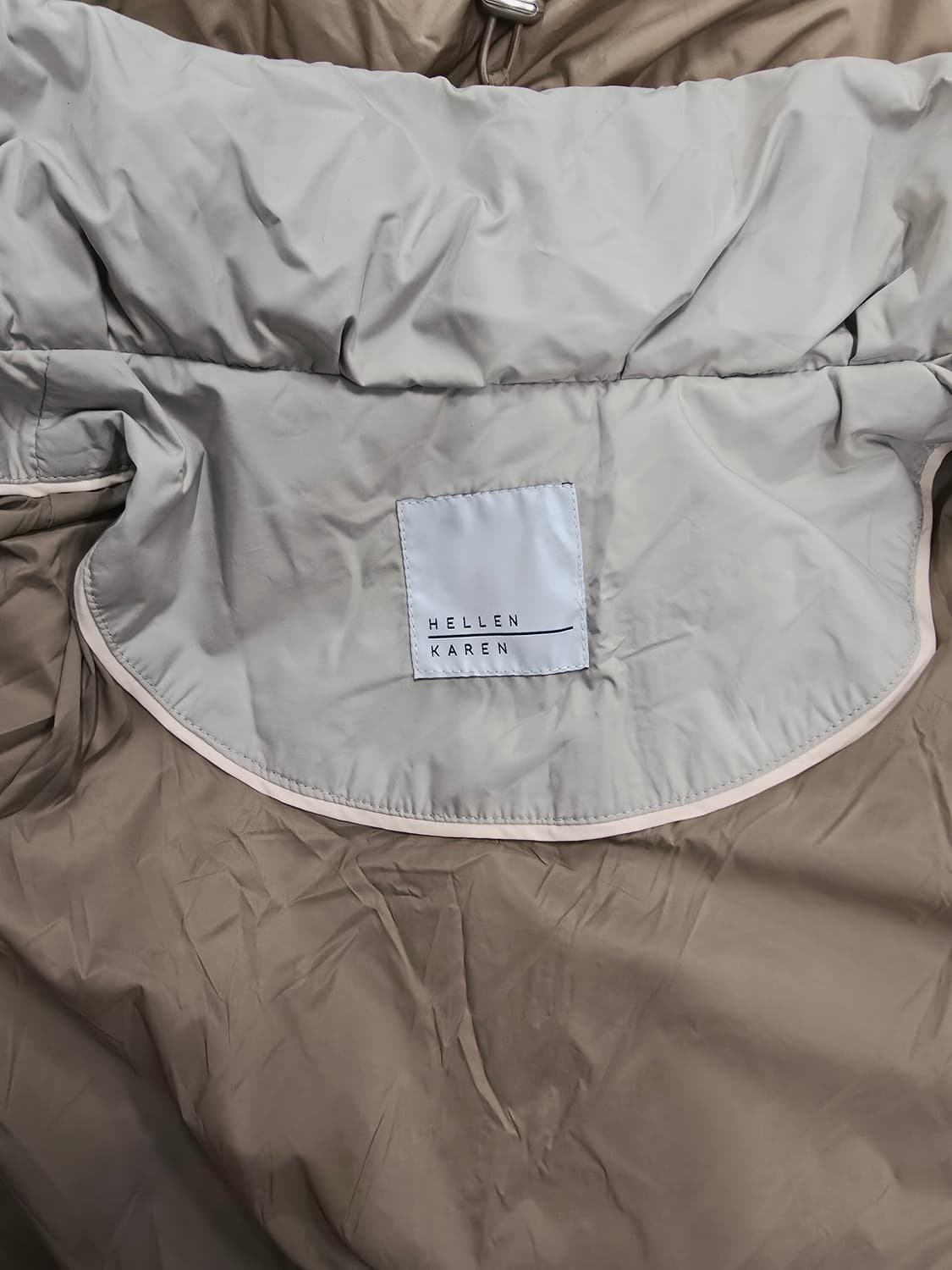 헬렌카렌 베이지색 숏 덕다운패딩  점퍼 상품이미지9