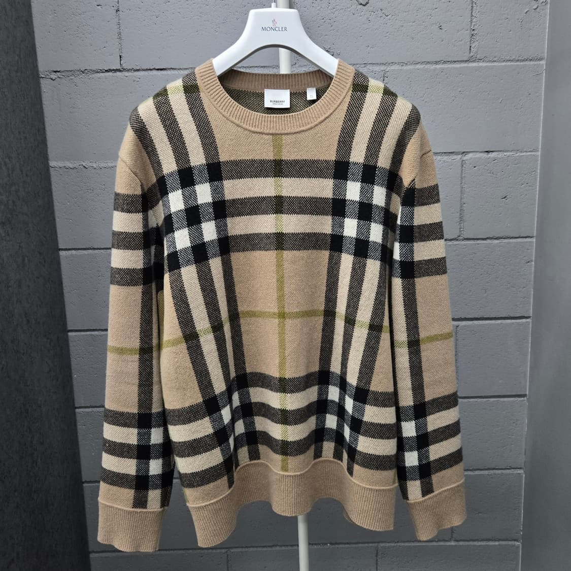 버버리 체크 캐시미어 니트 XL 상품이미지2