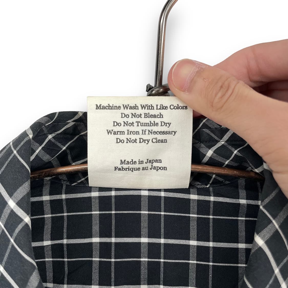 모리카게셔츠 체크패턴 긴팔셔츠 상품이미지6