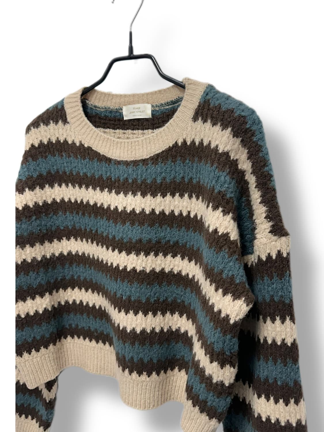 jenny eyelet 크롭 니트 상품이미지3