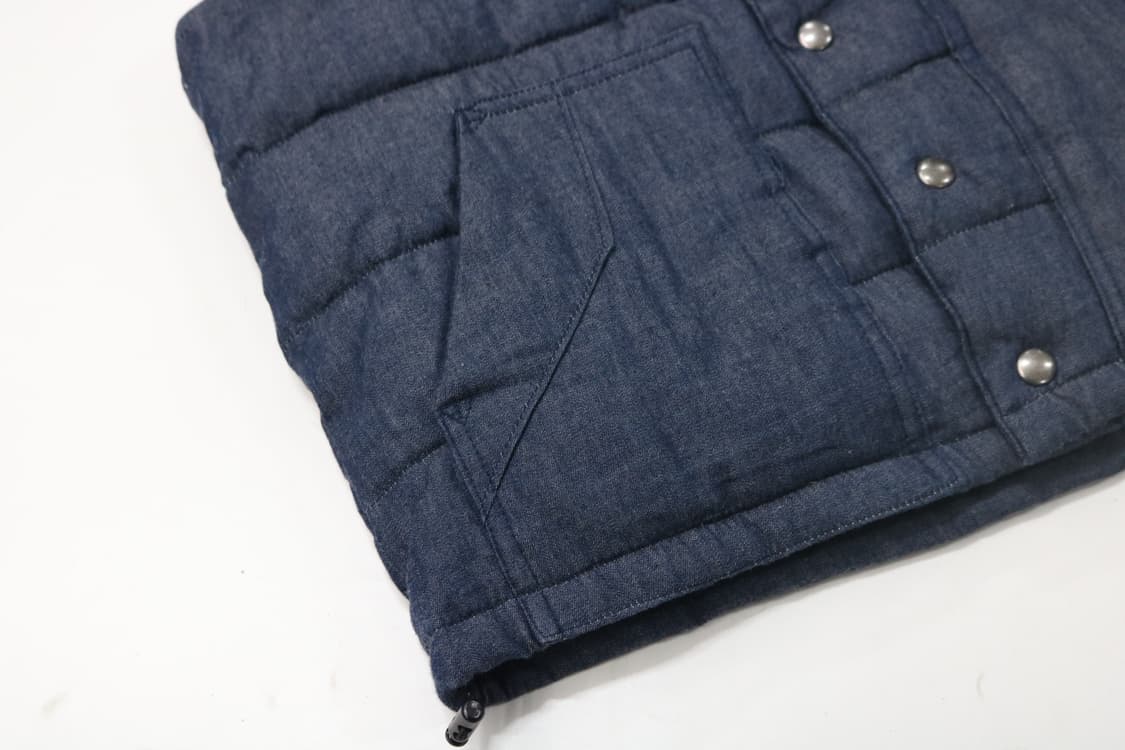 데님 후드 패딩 조끼 상품이미지6