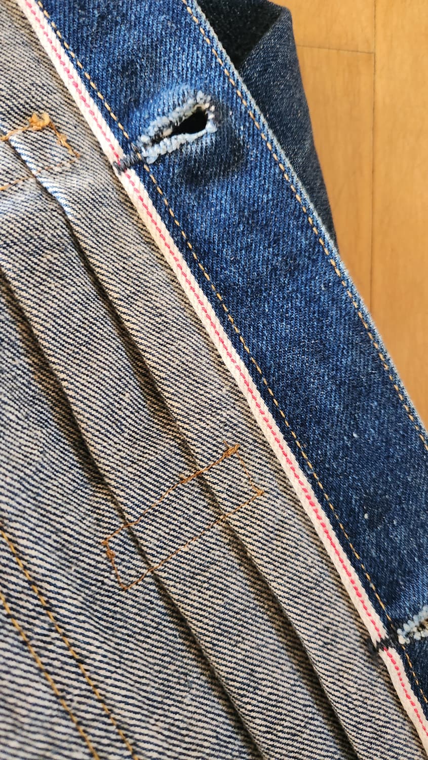 90s 라핀 로데오 대전판 데님자켓 리바이스 s506xx 복각 상품이미지6