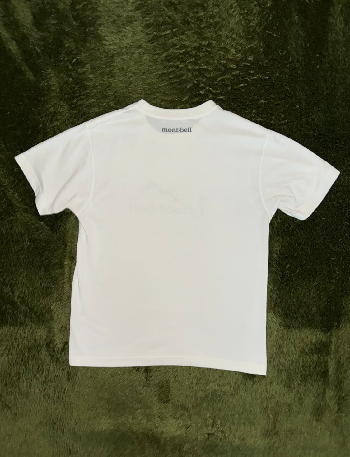 [M] 00s 몽벨 재팬 오리지널 로고 프린트 스포츠 티셔츠 화이트  상품이미지8