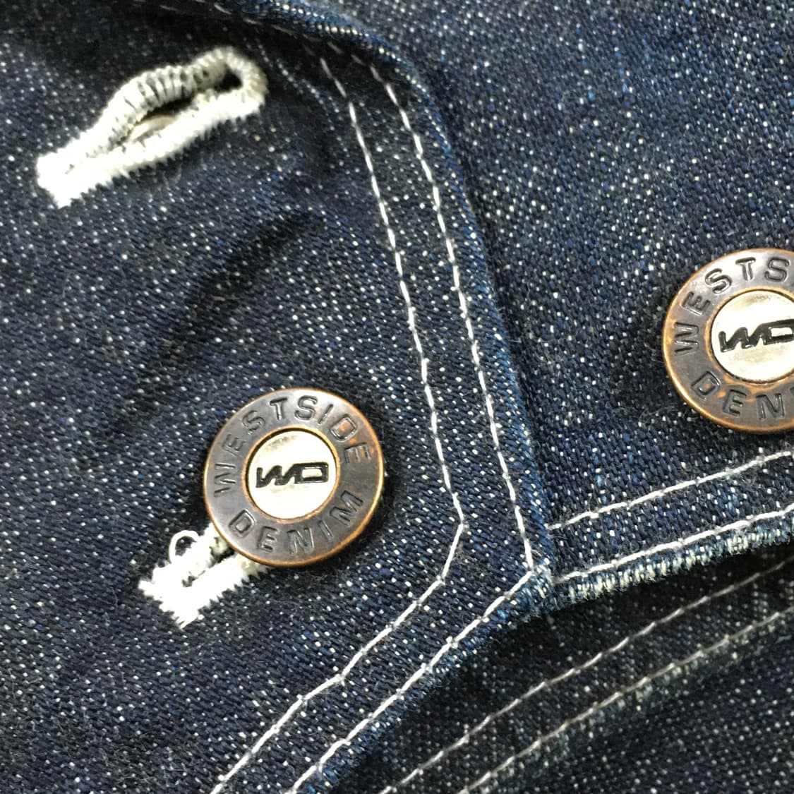 투티/0332 WEST SIDE 데님 흑청 자켓 생지 아우터 상의 상품이미지7