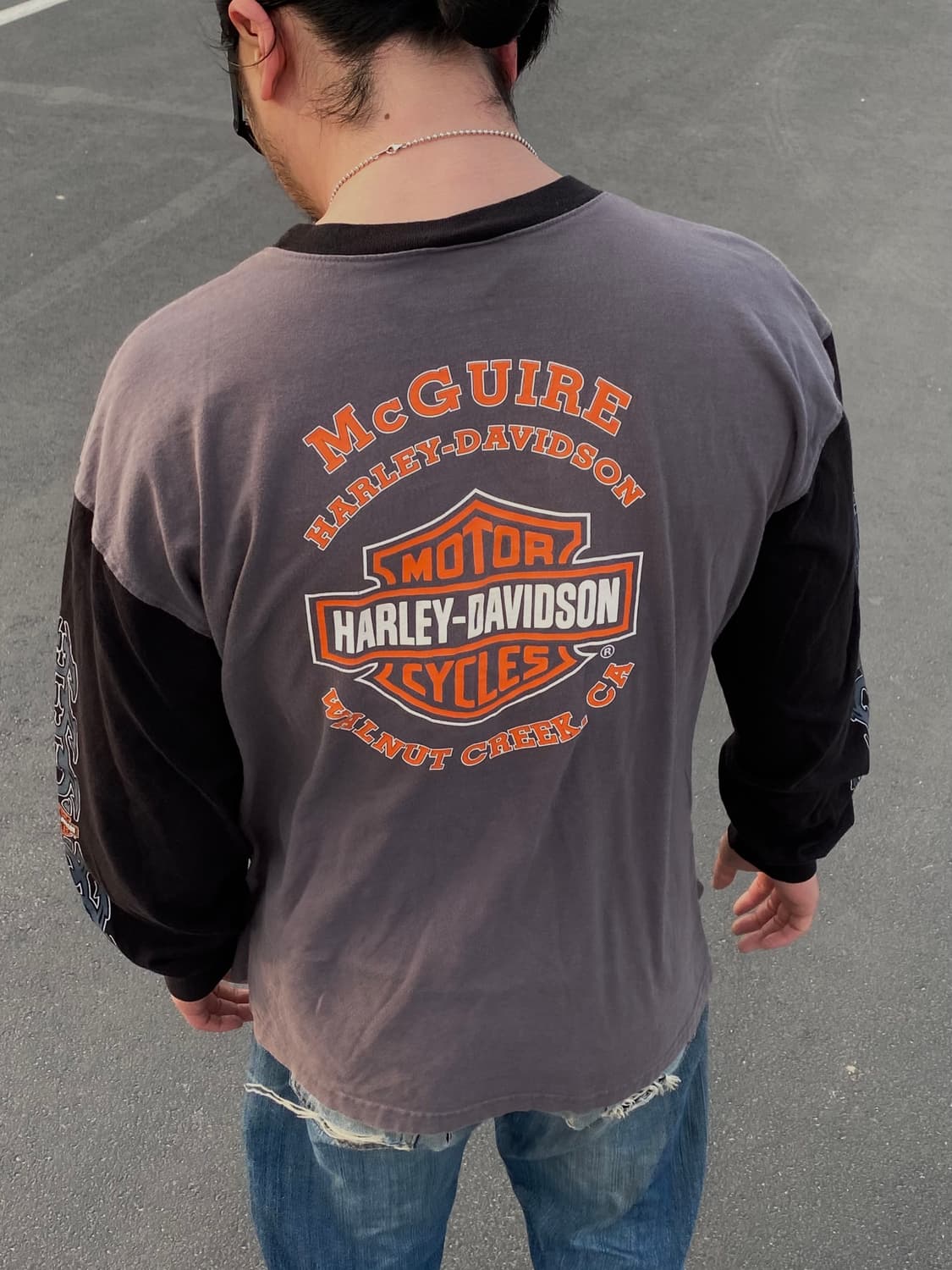 00’s Harley Davison tribal long sleeve 상품이미지2