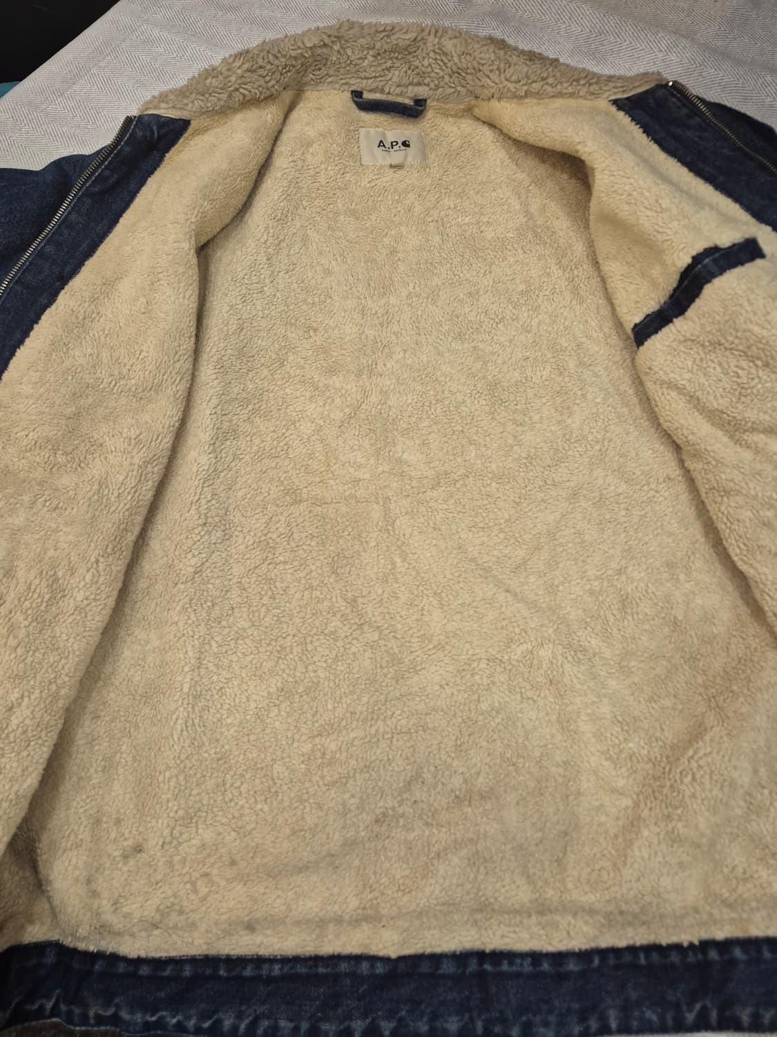 A.P.CxCarhartt WIP 13fw 데님덱자켓 남성 100사이즈 상품이미지4