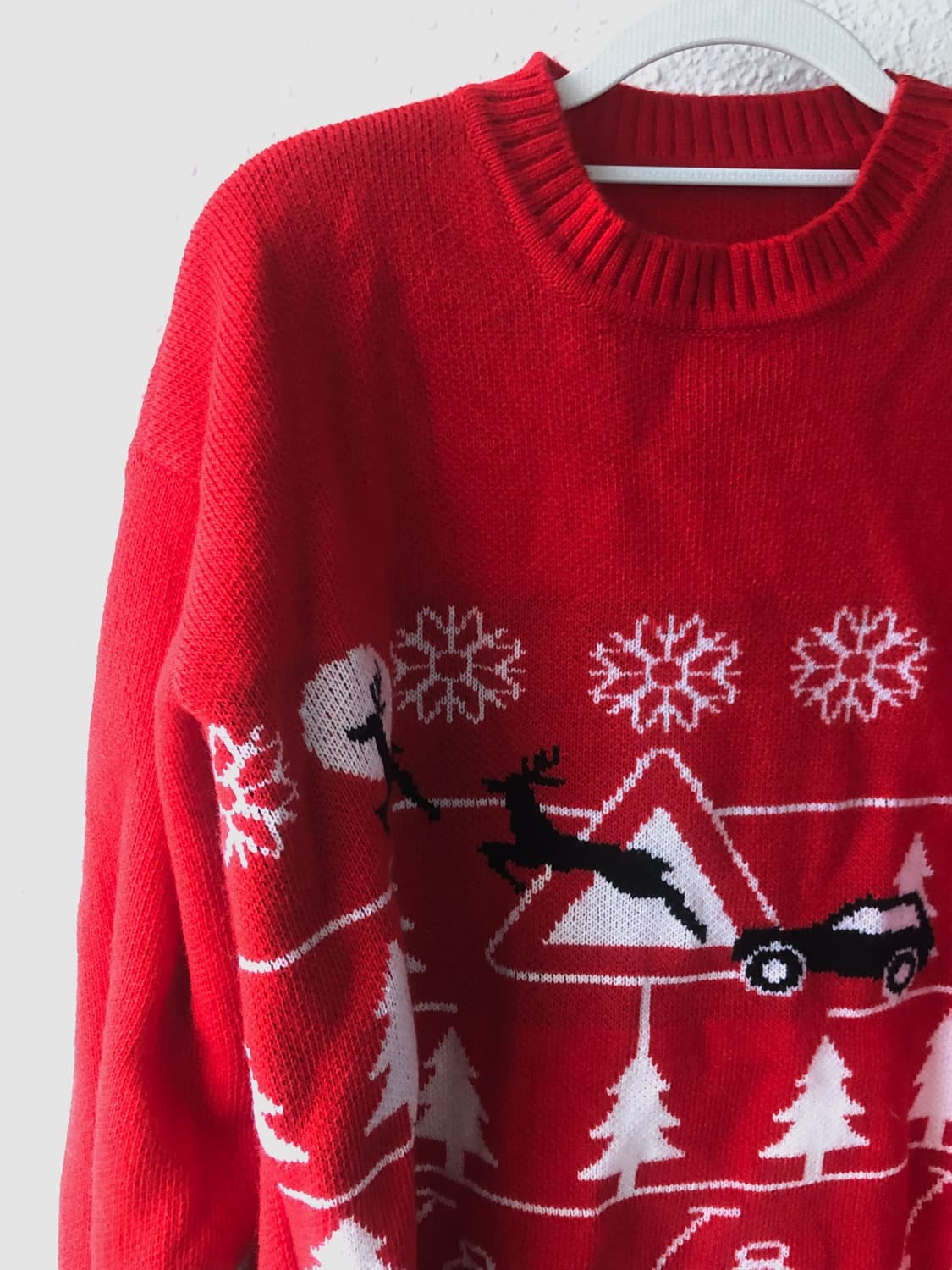 크리스마트 레드 니트 (원피스) 상품이미지3