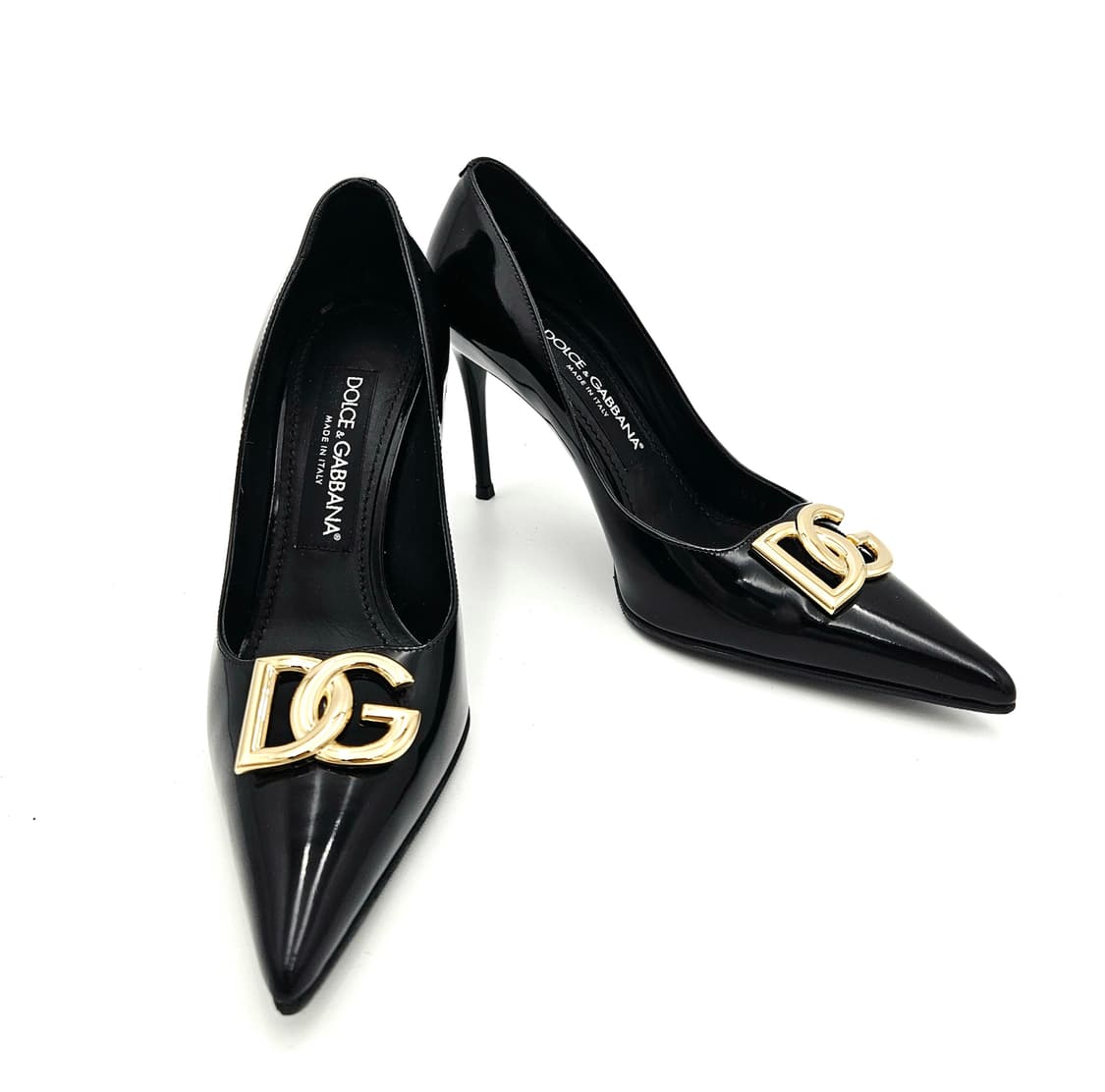 돌체앤가바나 DG 로고 페이던트 펌프스 힐 35.5 상품이미지9