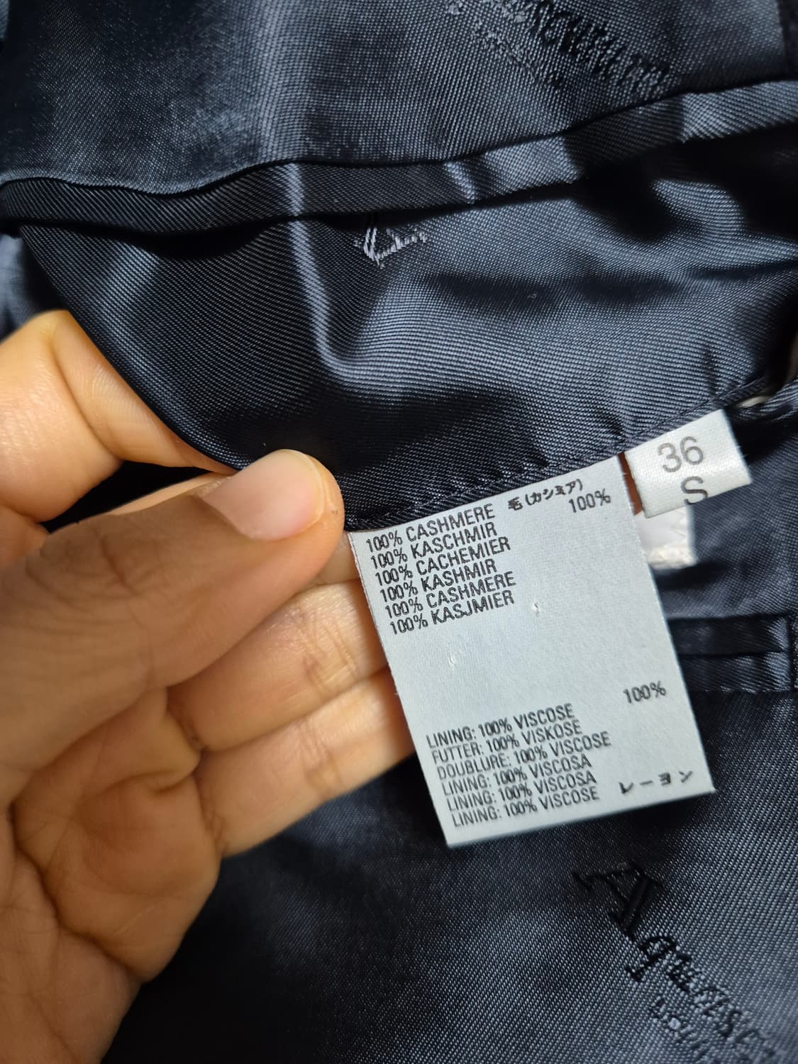 아쿠아스큐텀 캐시미어 더블 브레스트 블레이저 자켓 캐시미어100% 상품이미지10